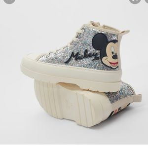 ZARA Disney glittery Girls sneakers